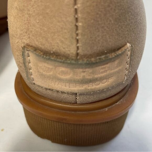 Sorel Phoenix Short Lace Lux Blush Boots Sheepskin Lined Size 8.5 Durable Winter - Picture 9 of 11